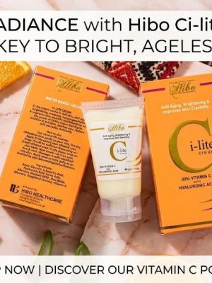Hibo Ci-lite C-Cream – 20% Vitamin C Cream with Hyaluronic Acid (40g)