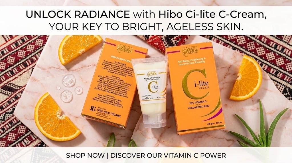 Hibo Ci-lite C-Cream – 20% Vitamin C Cream with Hyaluronic Acid (40g)